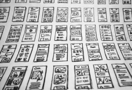 UI UX - a close up of a piece of paper